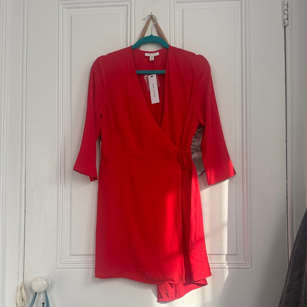 Topshop Red Mini Dress